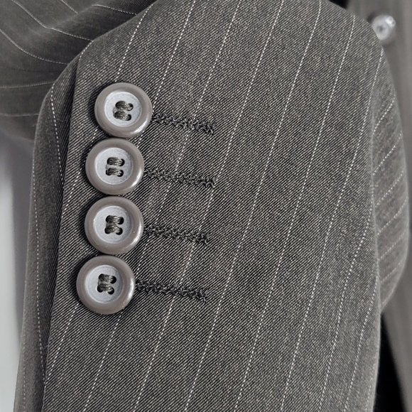 Cigliano Collezione Italy Men's Green Brown Striped Blazer Suits Pants Set W34 - Picture 3 of 16